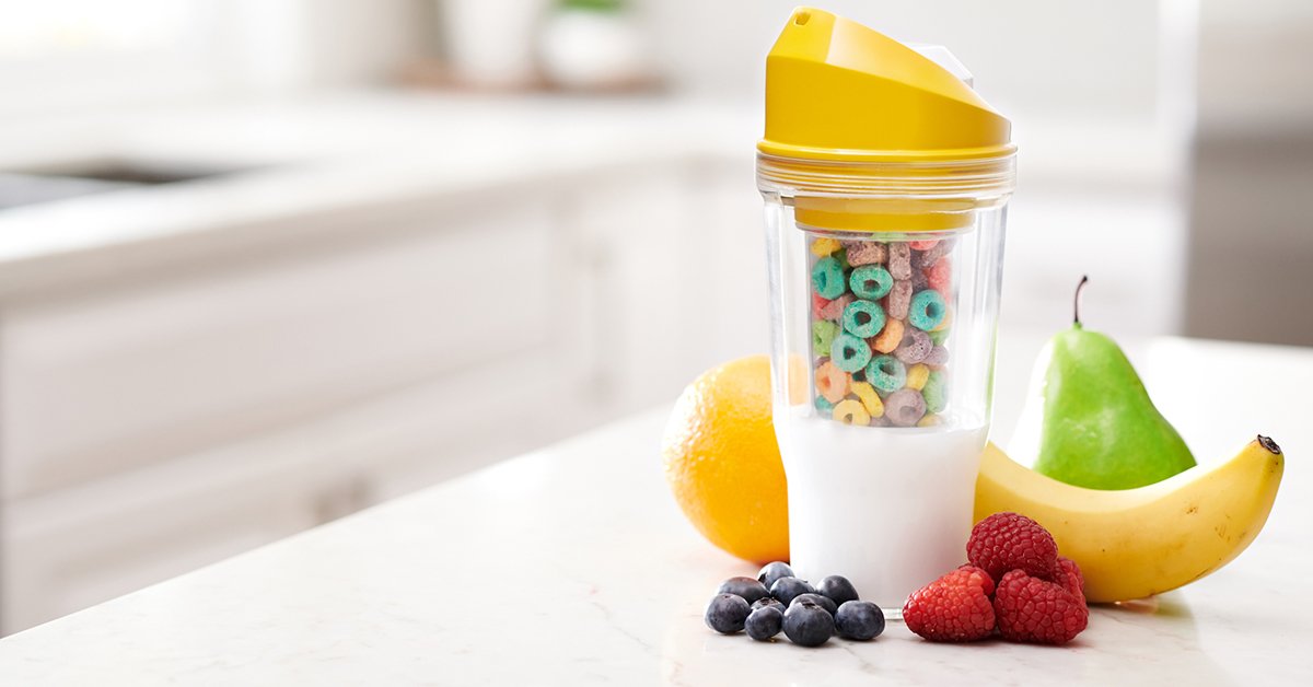 Cereal 'on the go' insulated travel cup - Healthy Business Travel